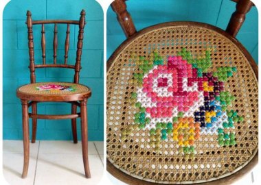 cross stitch inspired projects