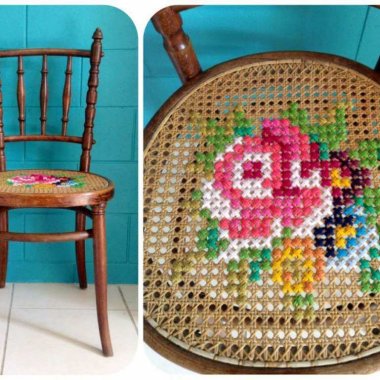 cross stitch inspired projects