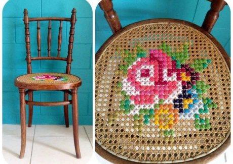 cross stitch inspired projects