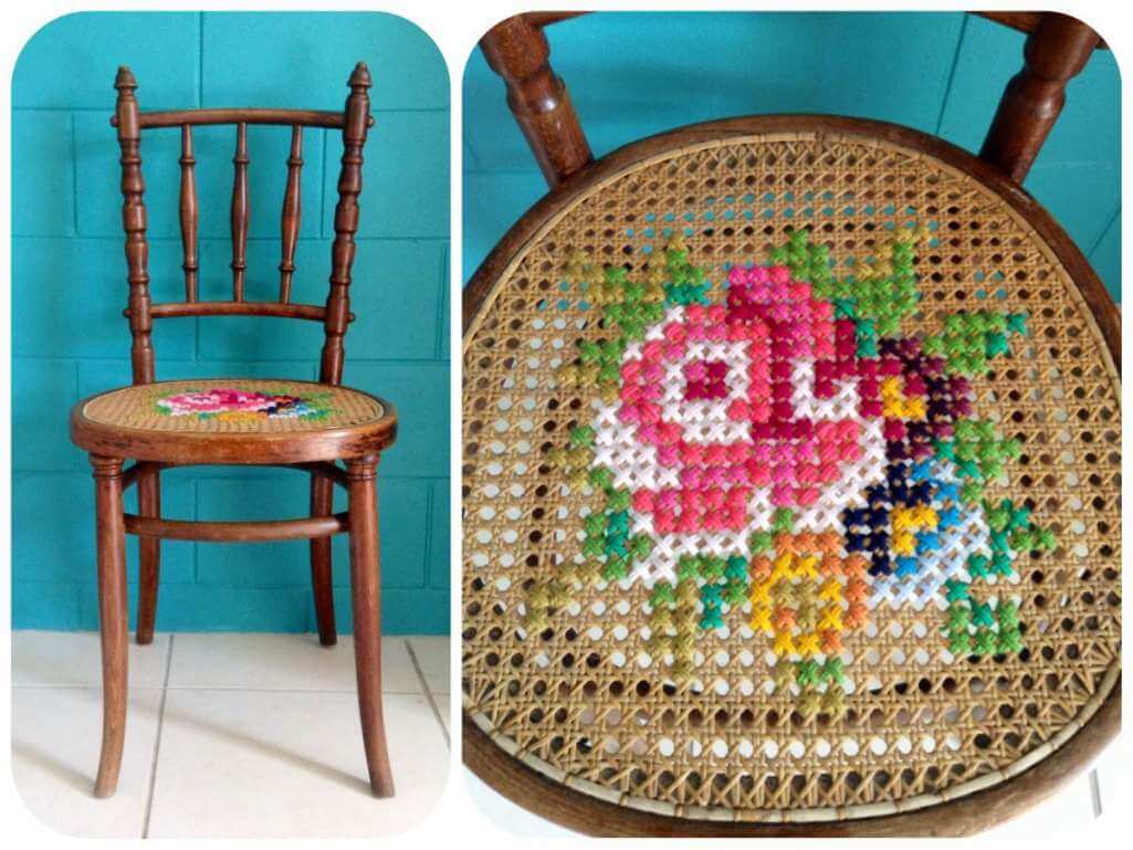 DIY Cross Stitch Inspired Home Decor Projects