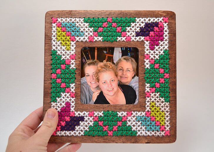 DIY Cross Stitch Inspired Home Decor Projects