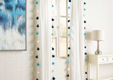 White Curtain Makeover Ideas