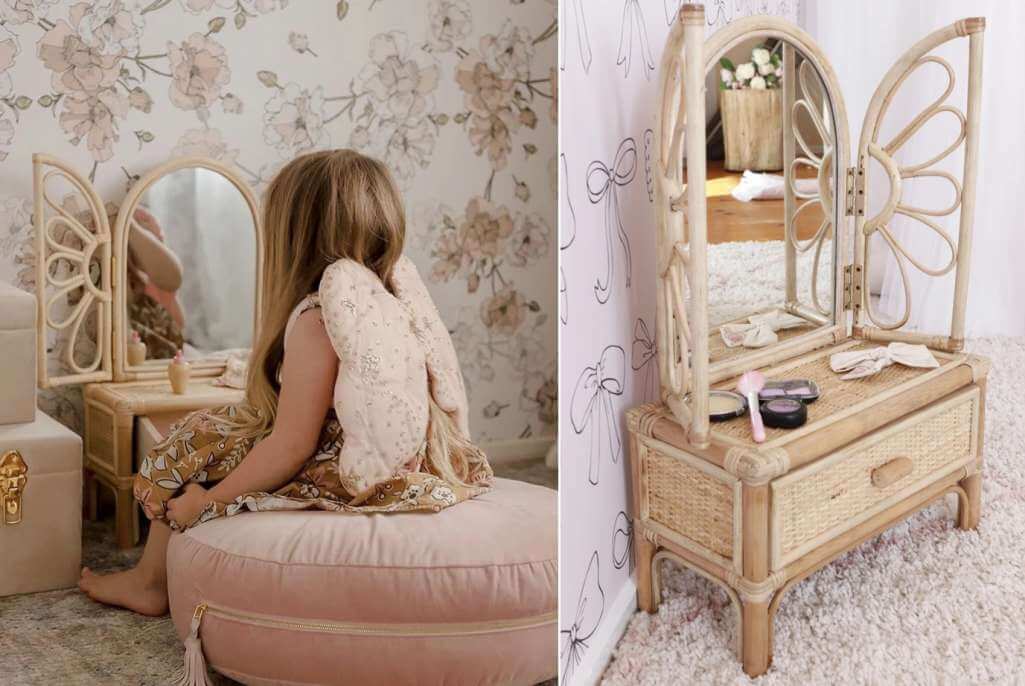 Rattan Kids Room Decor Ideas