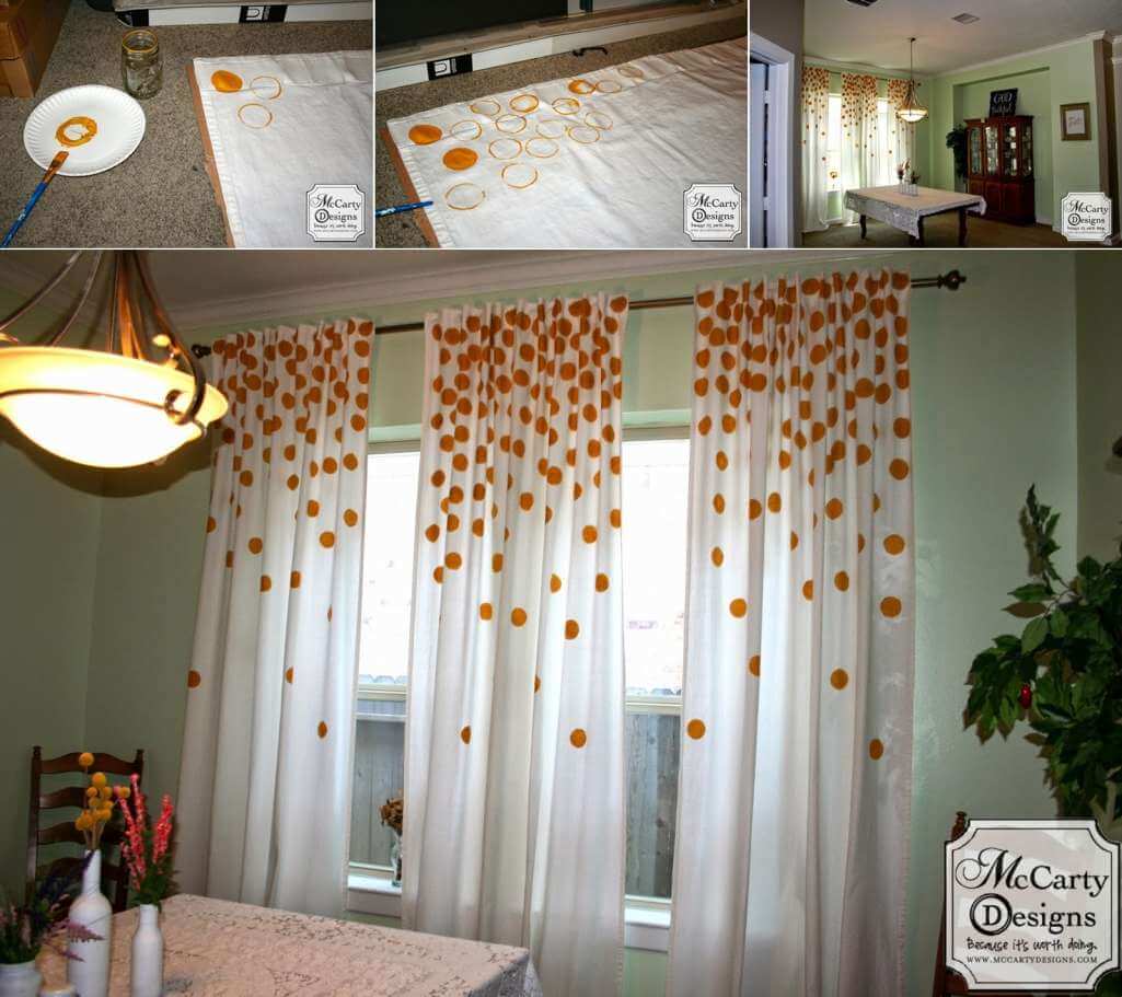 White Curtain Makeover Ideas