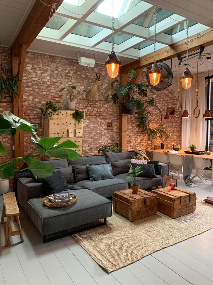 Ways to Style a Living Room with a Brick Wall