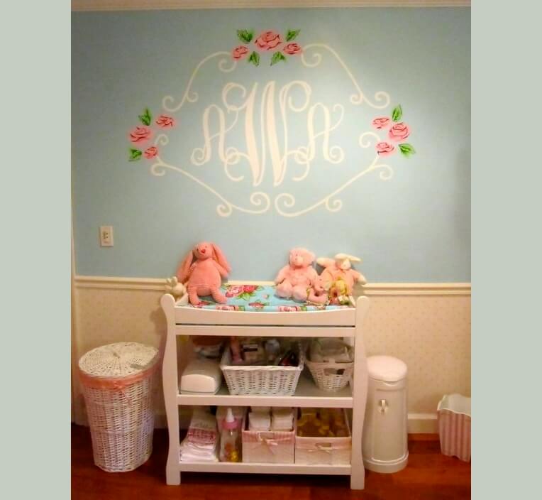 Kids room monogram 