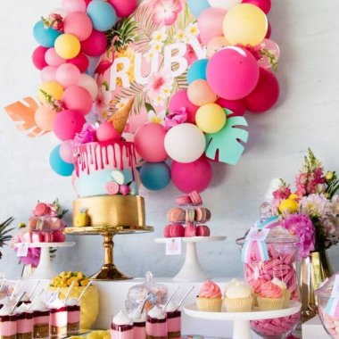 colorful party decor