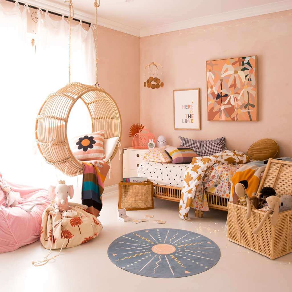 Rattan Kids Room Decor Ideas