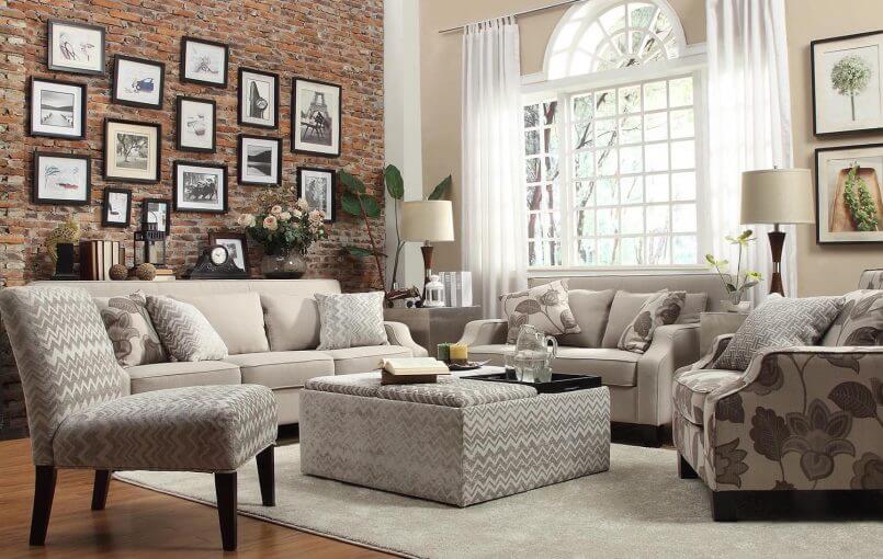 Ways to Style a Living Room with a Brick Wall