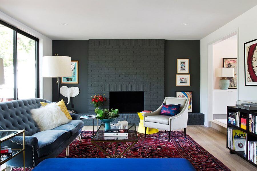 Ways to Style a Living Room with a Brick Wall