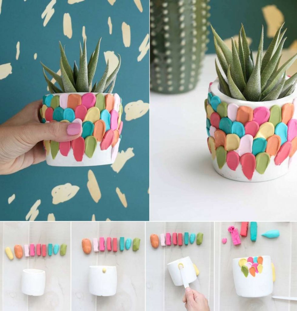 DIY planter decor