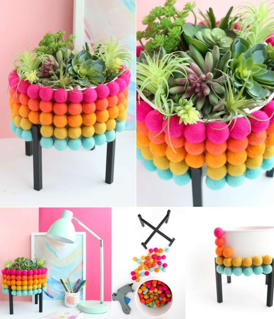 DIY planter decor