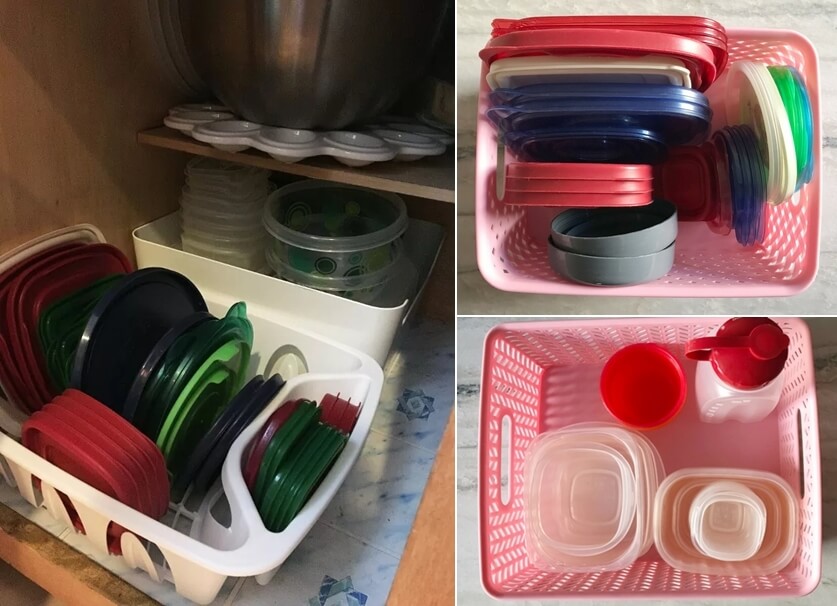 Tupperware Lid Organization Ideas