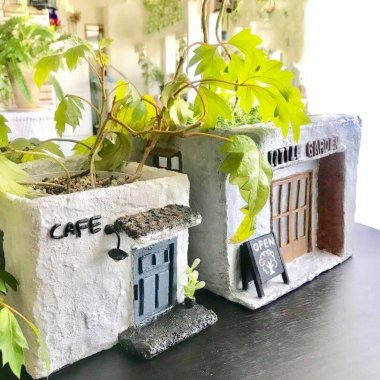 diy cement planters