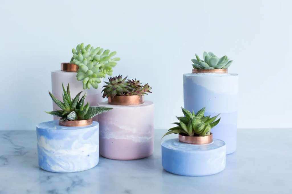 DIY Cement Planter Ideas