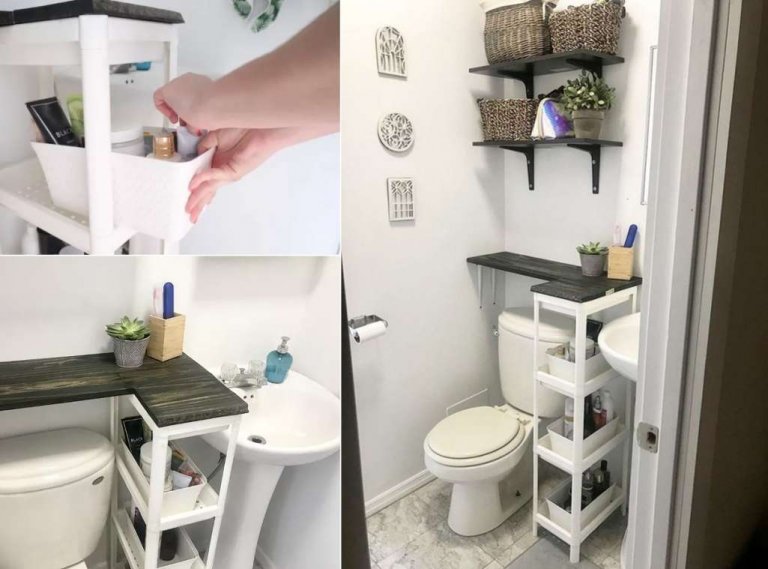 Storage Solutions for Bathrooms With No Counter Space