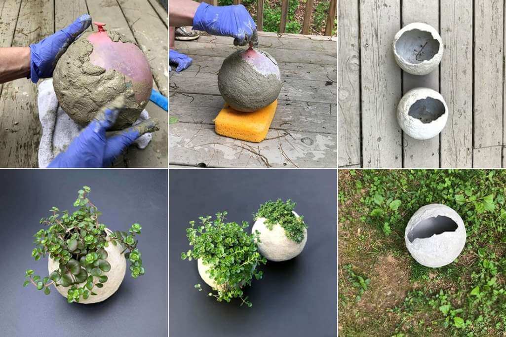 DIY Cement Planter Ideas