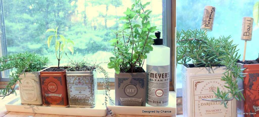 Window Sill Herb Garden Ideas