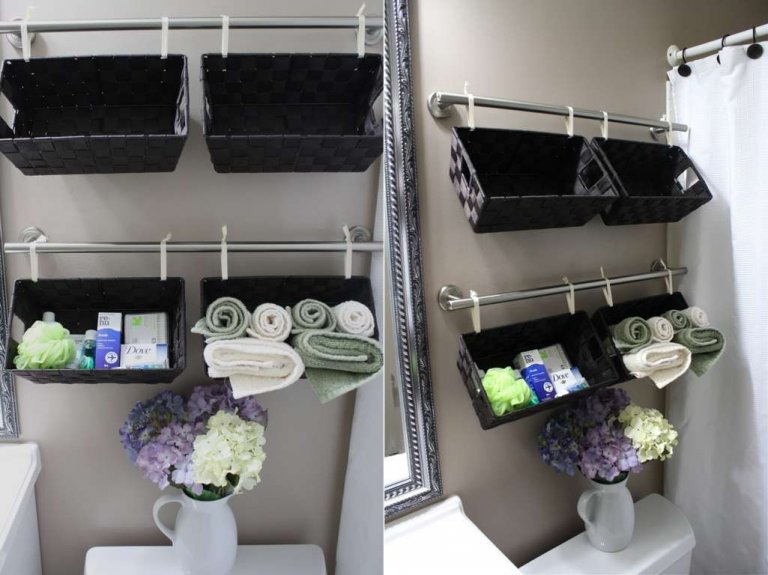 Storage Solutions for Bathrooms With No Counter Space