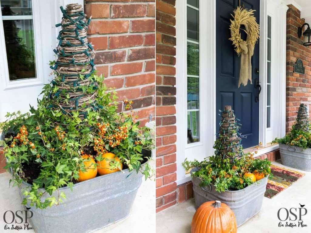 Foam Cone Fall Decor Projects