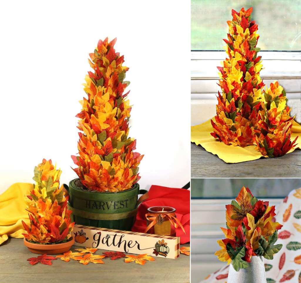 Foam Cone Fall Decor Projects