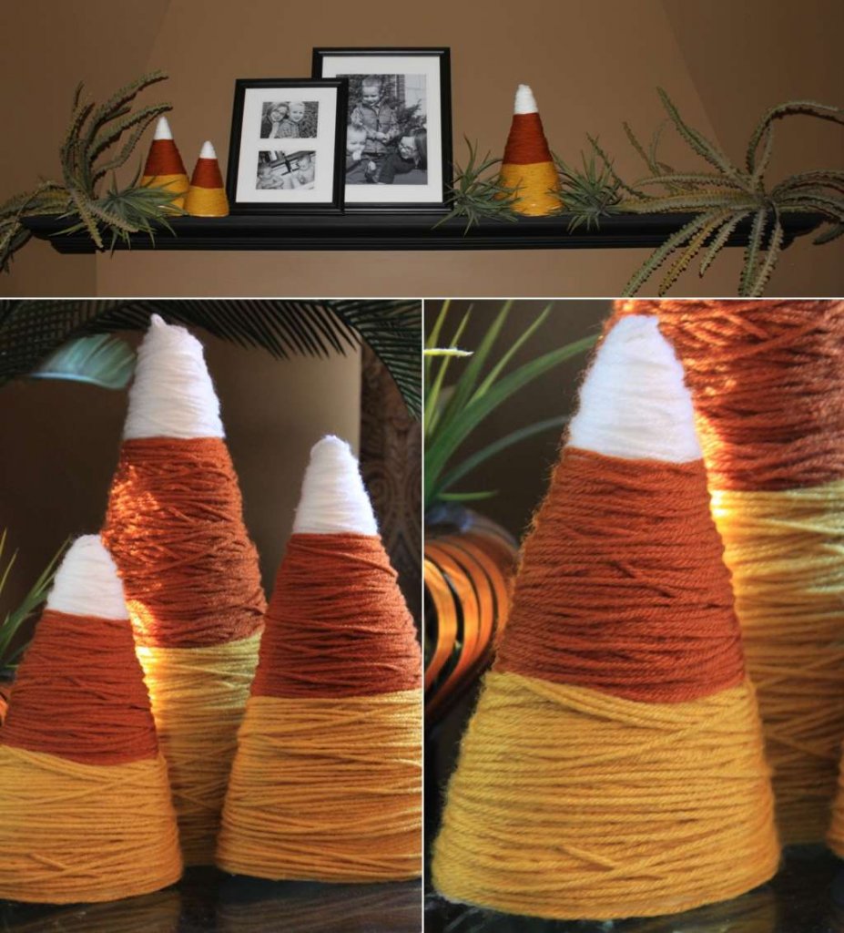 Foam Cone Fall Decor Projects