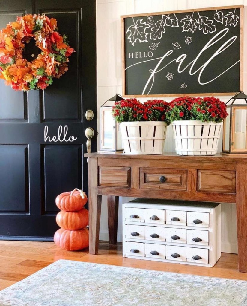 diy fall leaf decor 