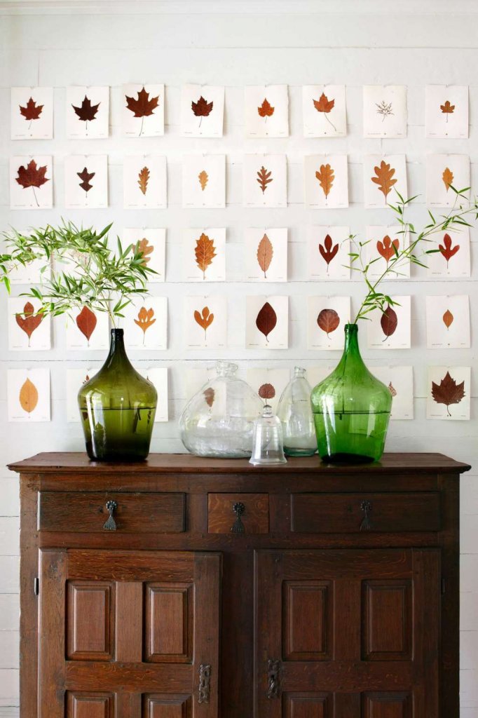 diy fall leaf decor 