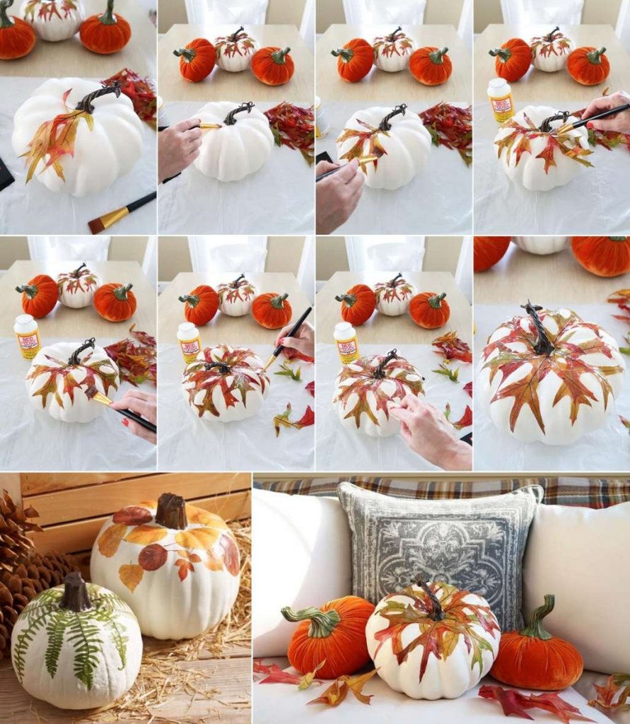 diy fall leaf decor 