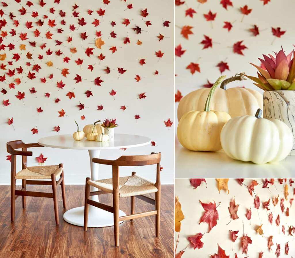 diy fall leaf decor