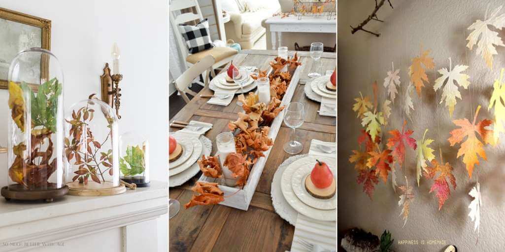 diy fall leaf decor 