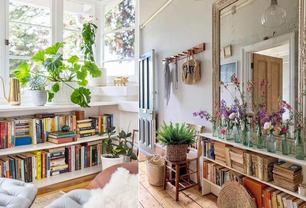 Ideas to Style a Low Bookcase