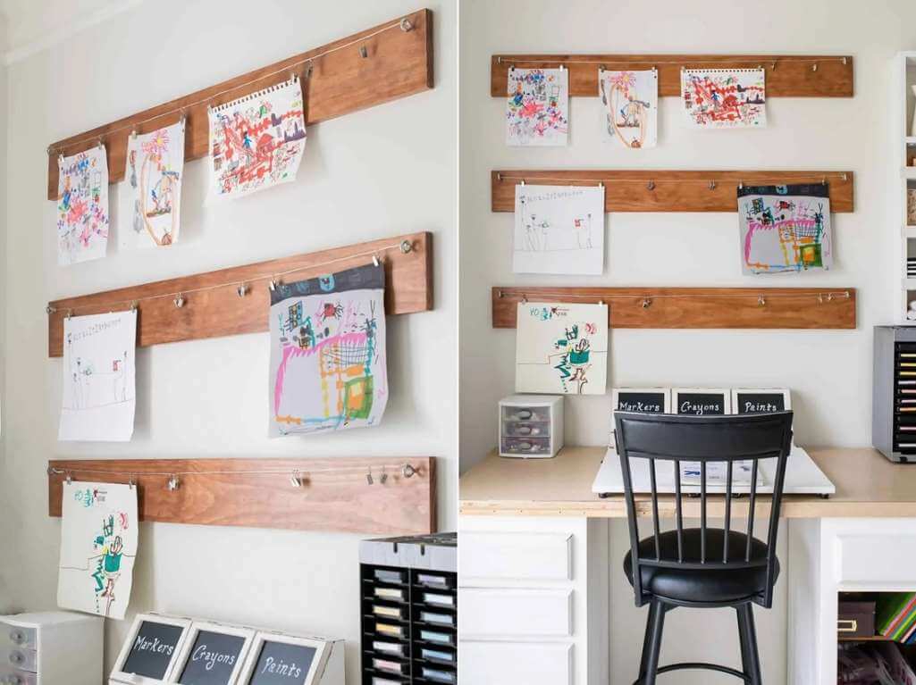 Kids Artwork Display Ideas