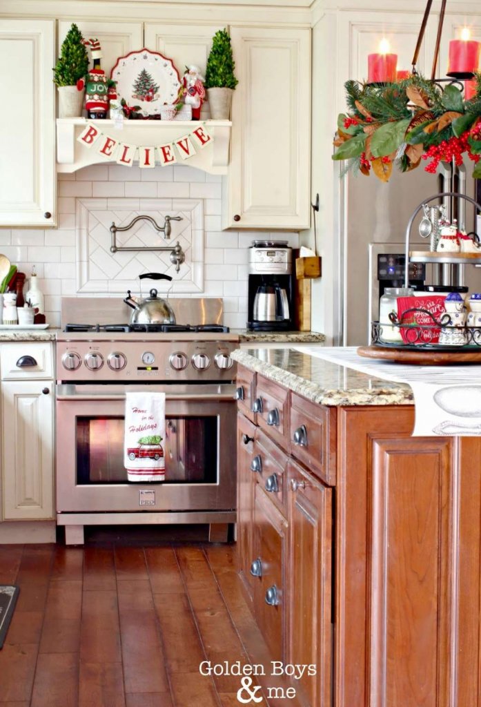 Kitchen Hood Christmas Decor