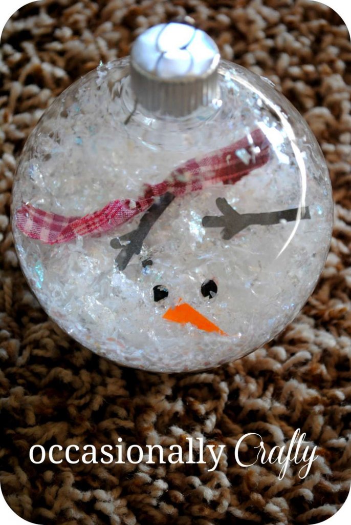 DIY Snowman Ornaments 