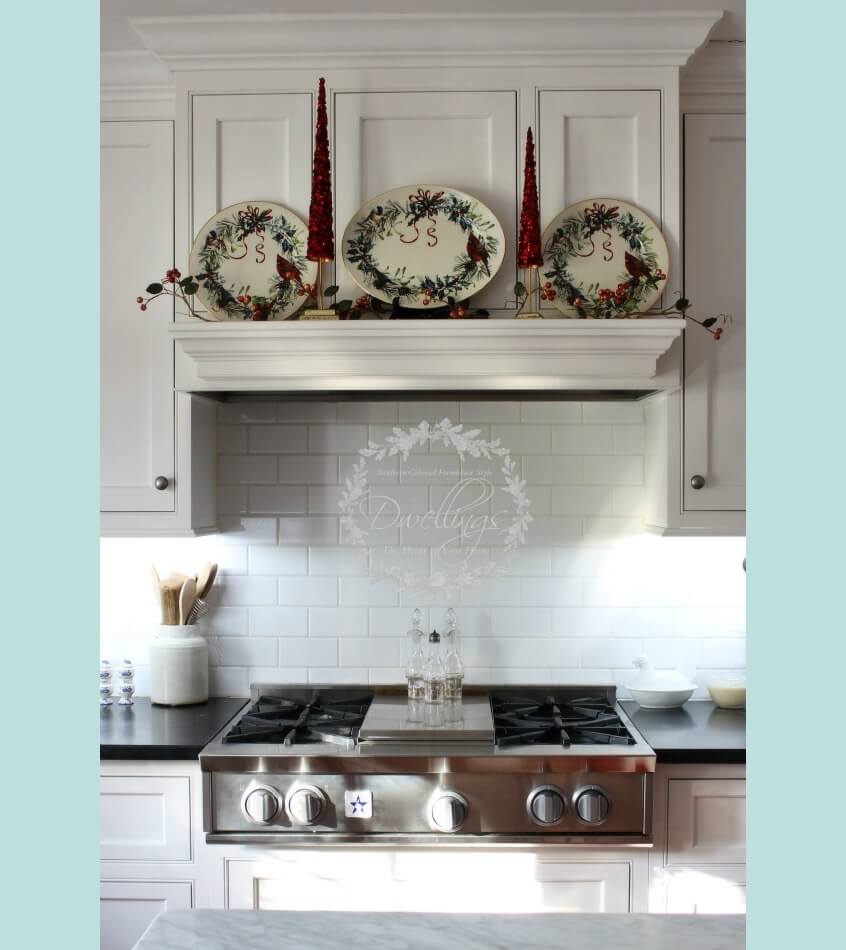 Kitchen Hood Christmas Decor