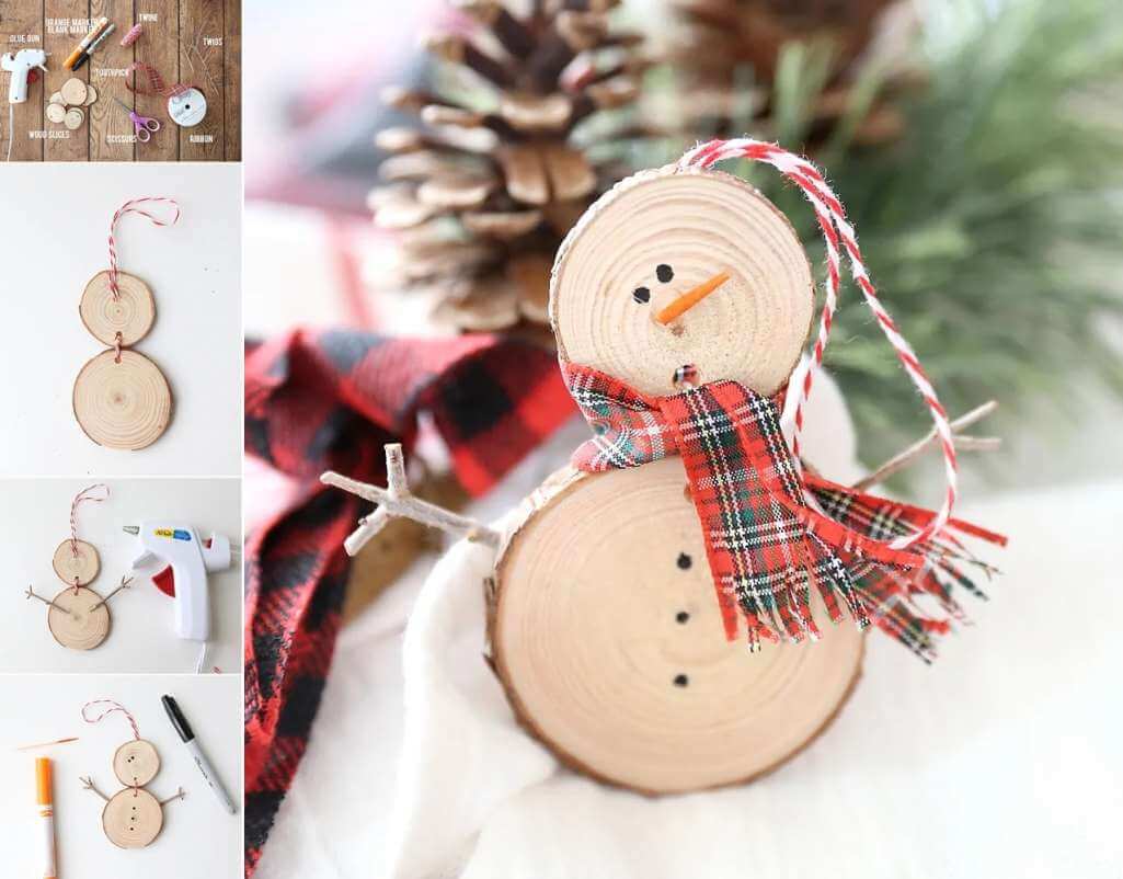 DIY Snowman Ornaments 