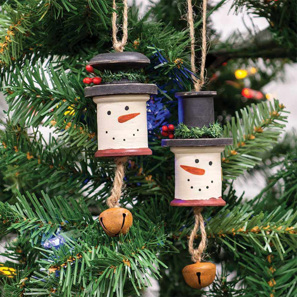 DIY Snowman Ornaments 