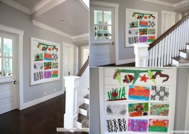 Kids Artwork Display Ideas