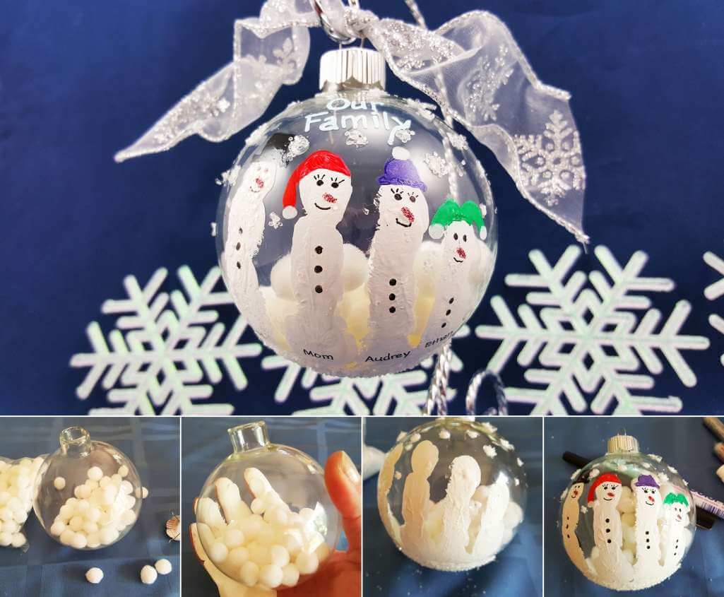 DIY Snowman Ornaments 