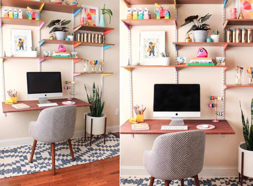 Colorful Home Office Decor Ideas 