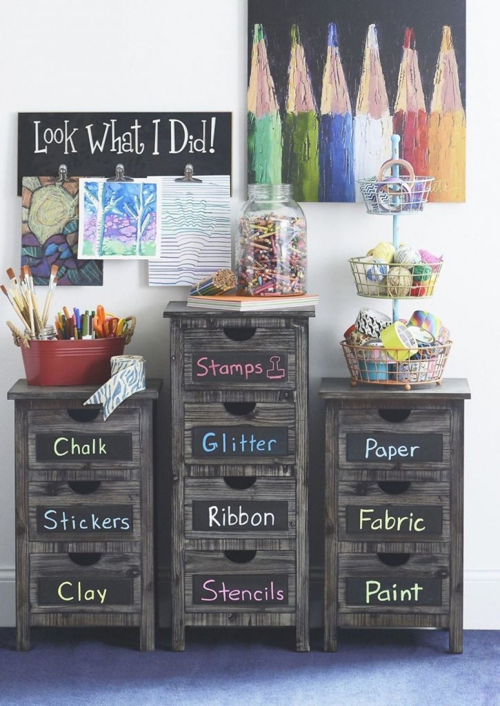 Kids Craft Room Storage Ideas 