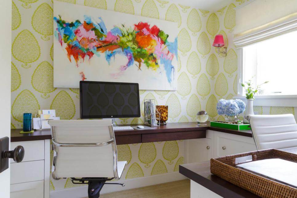 Colorful Home Office Decor Ideas