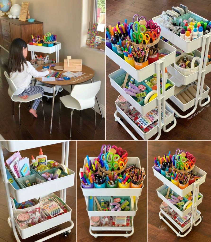 Kids Craft Room Storage Ideas 