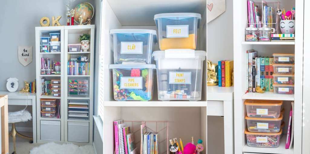 Kids Craft Room Storage Ideas 