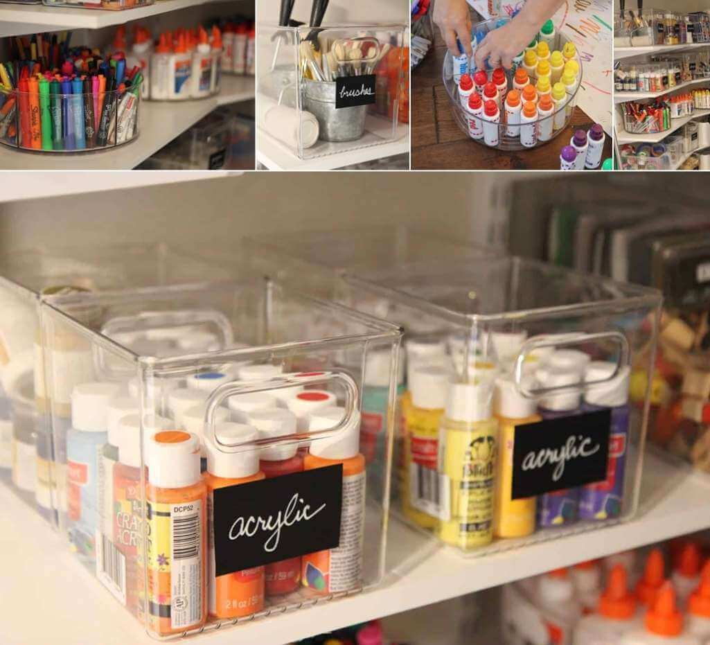 Kids Craft Room Storage Ideas 