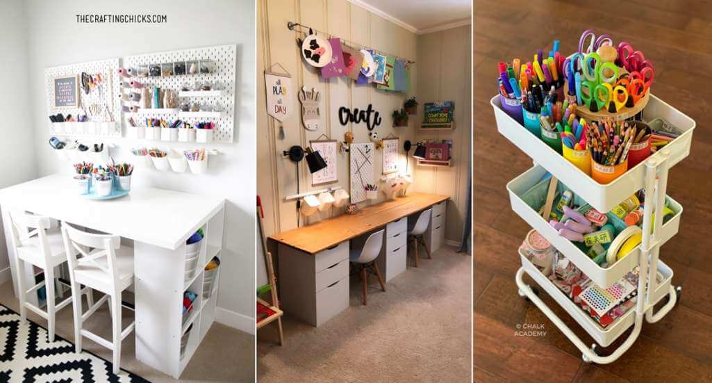 Kids Craft Room Storage Ideas 