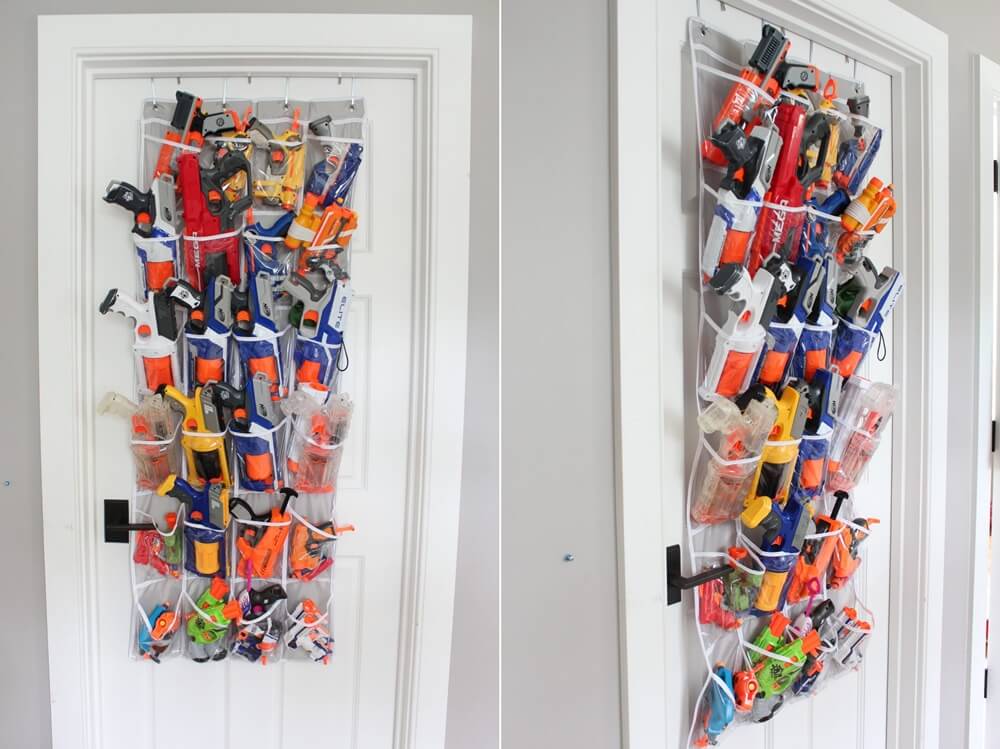 DIY Nerf Gun Storage Ideas