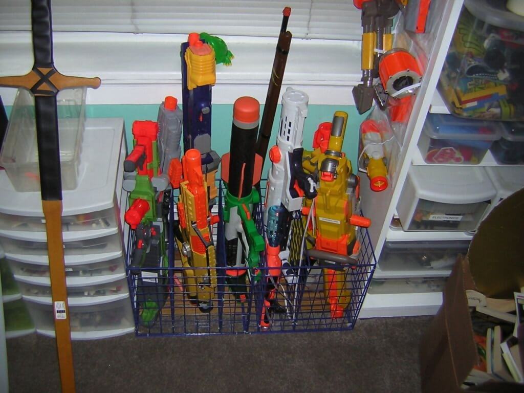 DIY Nerf Gun Storage Ideas