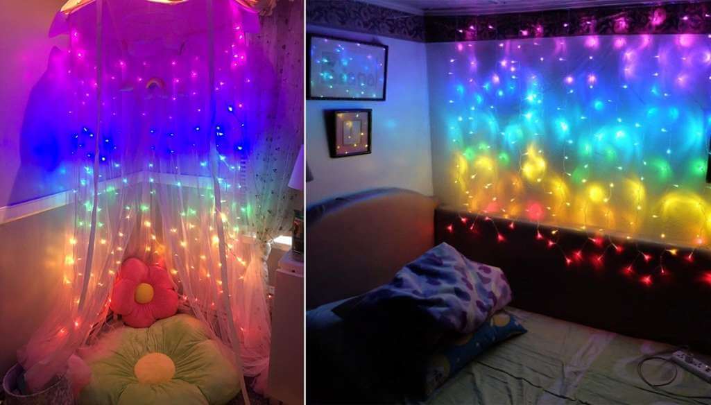 Ideas To Decorate Kids Room with String Lights 